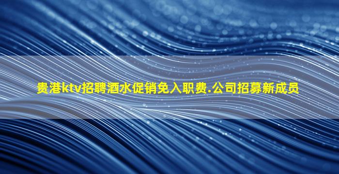 贵港ktv招聘酒水促销免入职费.公司招募新成员